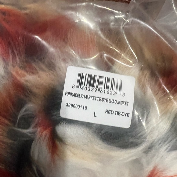 Funkadelic Chinatown Market collaboration fuzzy coat NWT + rare tour shirt - Picture 8 of 12